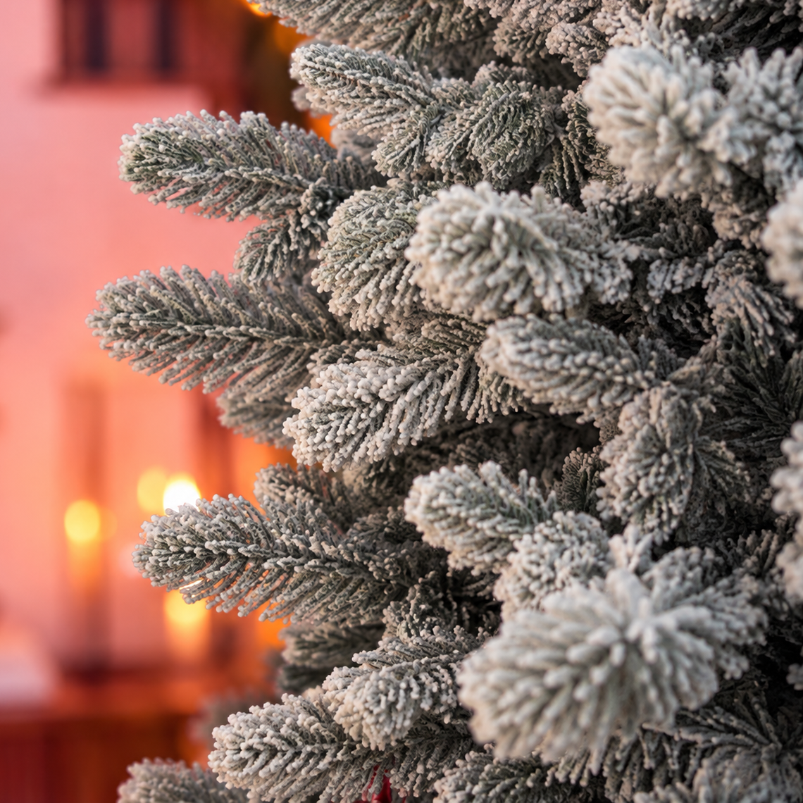 Abete Alpino Elite PE Snow, Albero di Natale Realistico Folto, dettaglio dei rami – decorazioni natalizie di lusso Merry Worlds, foto 3