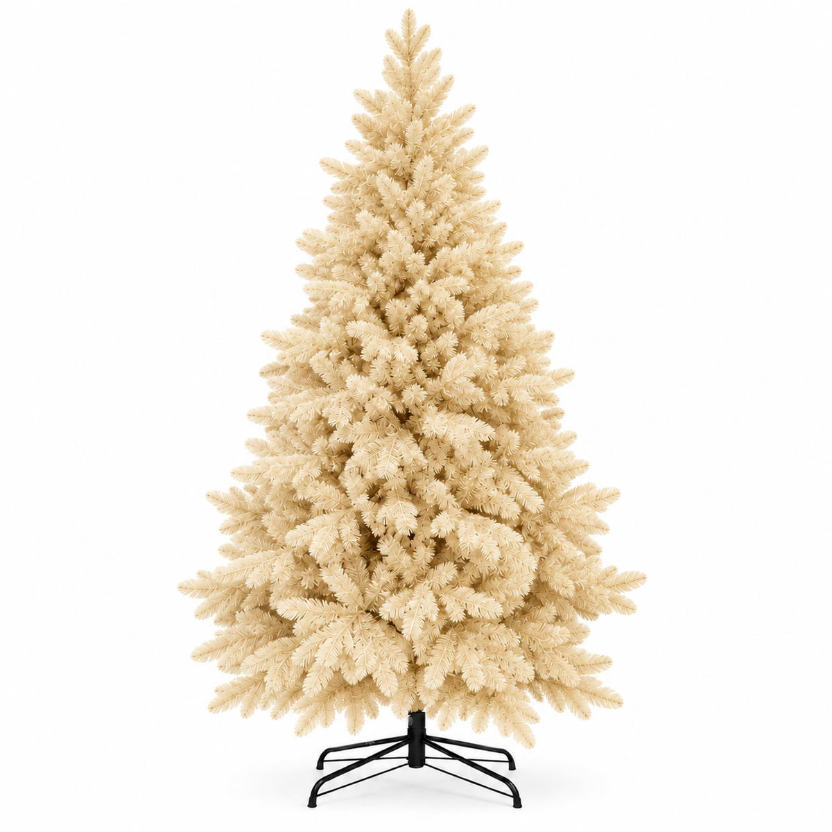 Abete Alpino Elite PE Vanilla Cream avorio – albero di Natale artificiale realistico Merry Worlds