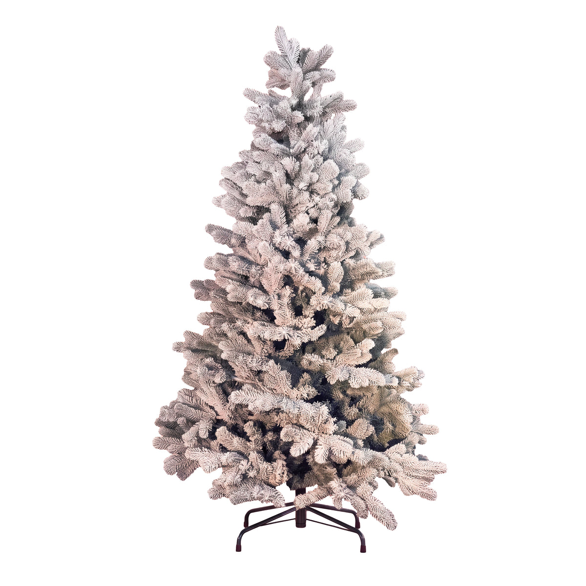 Abete Classico Elite PE mix, Elegante Albero di Natale Innevato, su sfondo bianco – albero di Natale innevato Merry Worlds