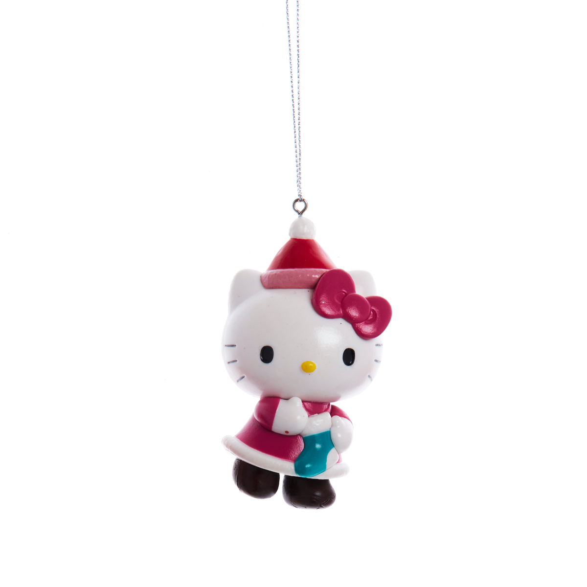 Addobbo Natalizio 3D Hello Kitty, Hello Kitty con Calza Natalizia – addobbi natalizi eleganti Merry Worlds, foto 3
