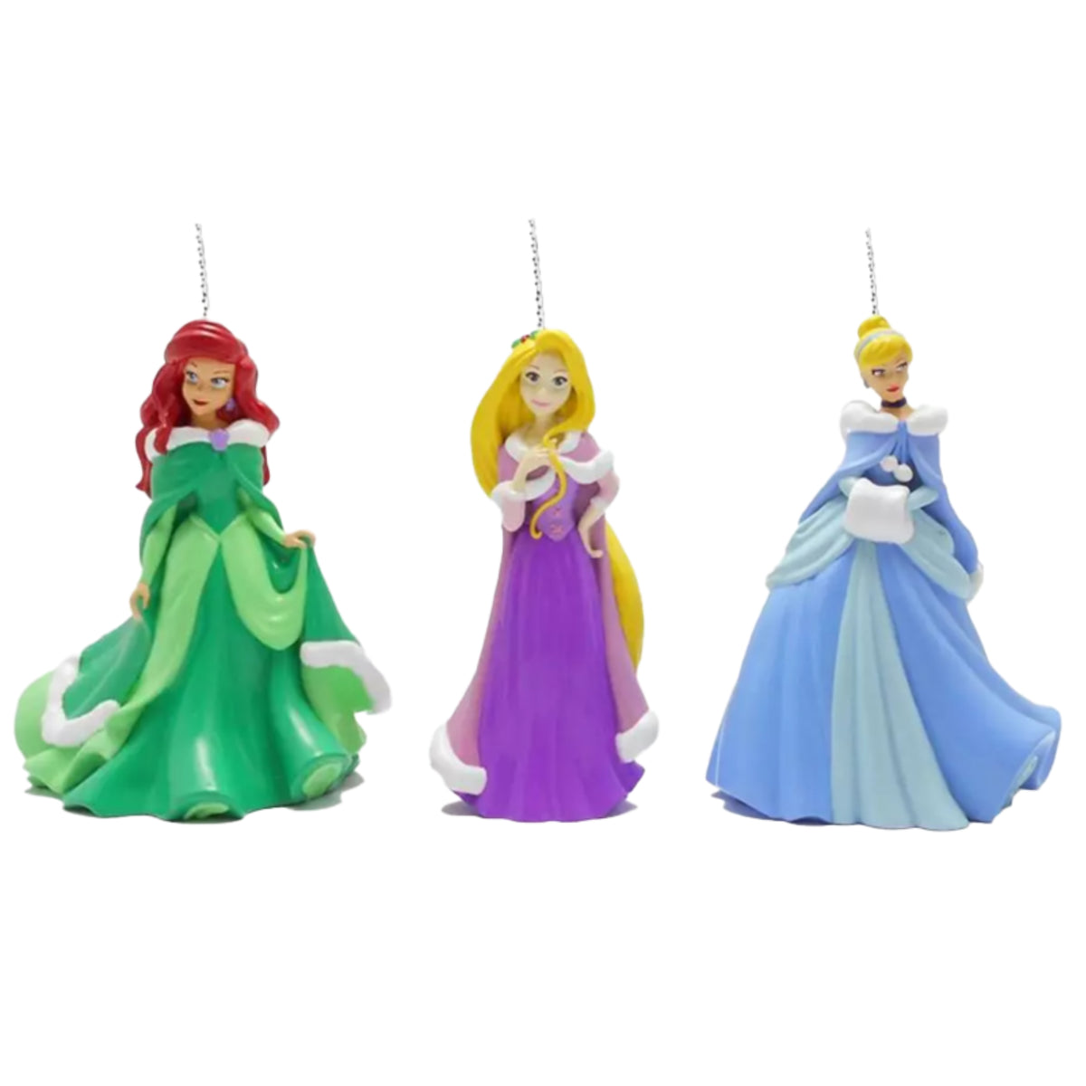 Addobbo Natalizio 3D Principesse Disney, 3 modelli assortiti – decorazioni per albero di Natale Merry Worlds