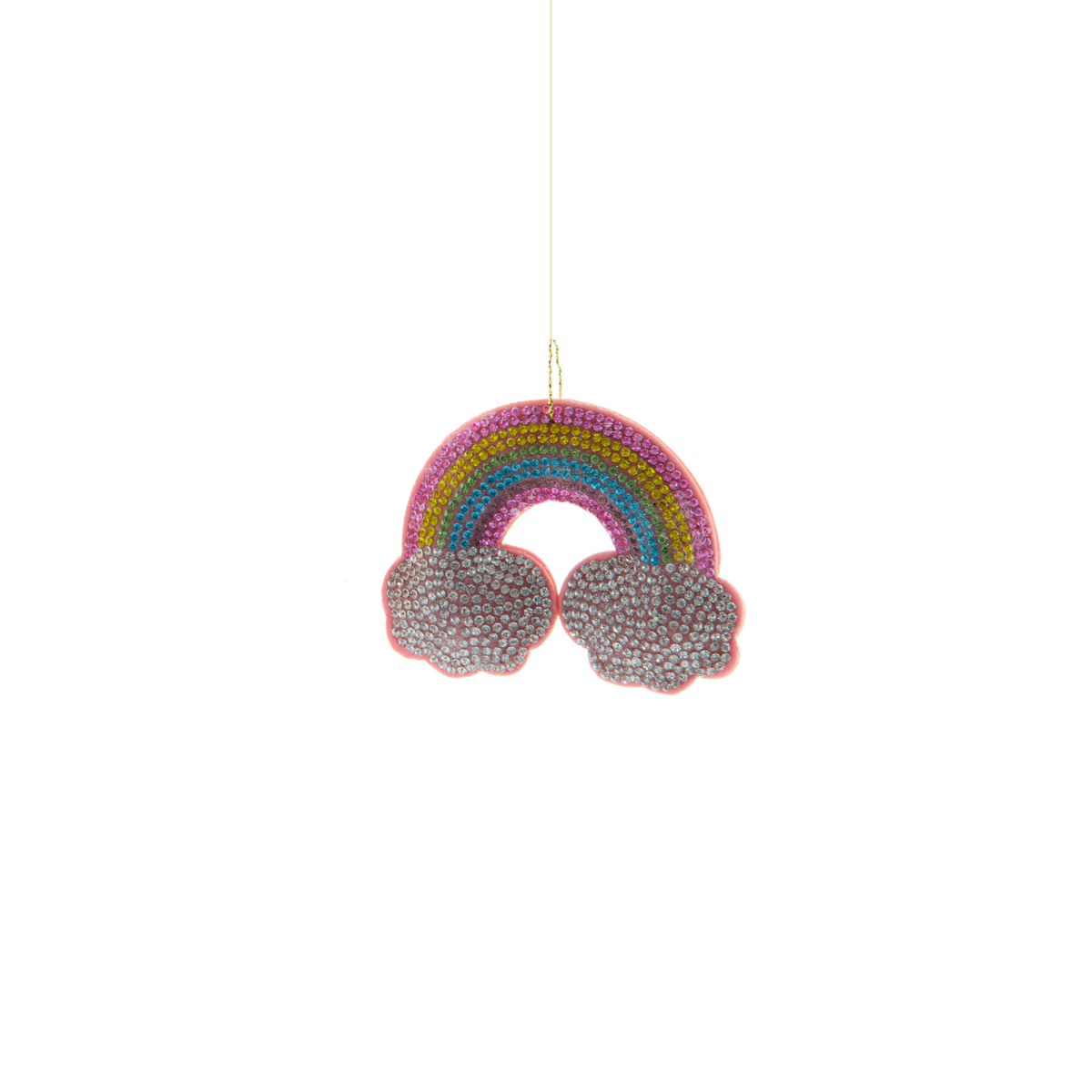 Addobbo natalizio arcobaleno, unicorno e stella con strass, 7,5 cm – ornamenti natalizi Merry Worlds, foto 5