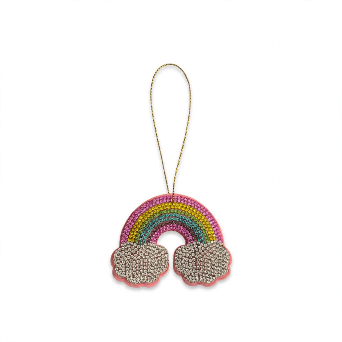 Addobbo natalizio arcobaleno, unicorno e stella con strass, 7,5 cm, modello arcobaleno – ornamenti natalizi Merry Worlds, foto 6