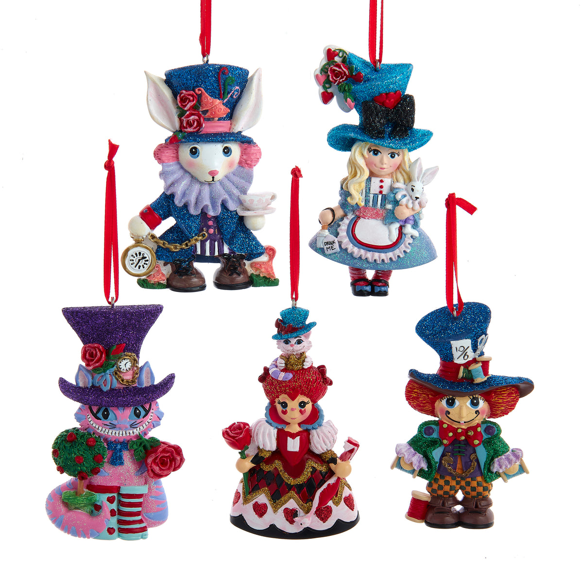 Addobbo Personaggi Alice nel Paese delle Meraviglie, 10 cm, assortimento – decorazioni per albero di Natale Merry Worlds