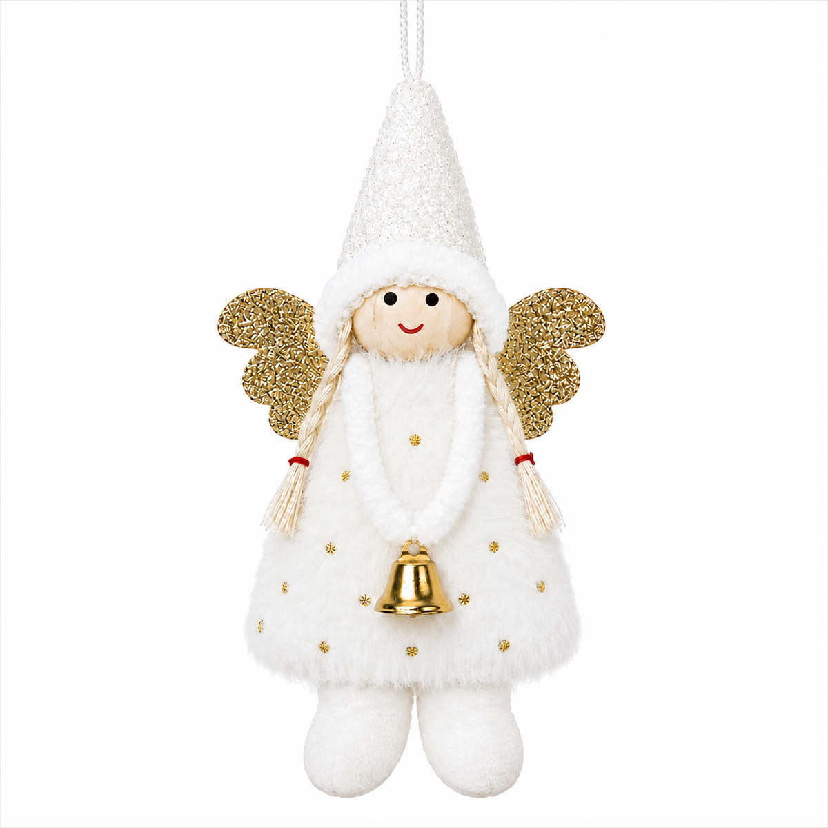 Angelo di Natale da appendere, 13 cm – decorazioni natalizie di design Merry Worlds, foto 4