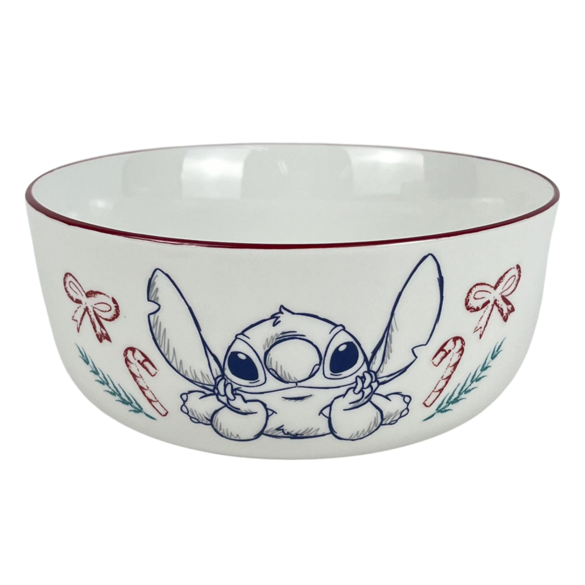Ciotola Stitch con bastoncini di zucchero – decorazioni natalizie di design Merry Worlds