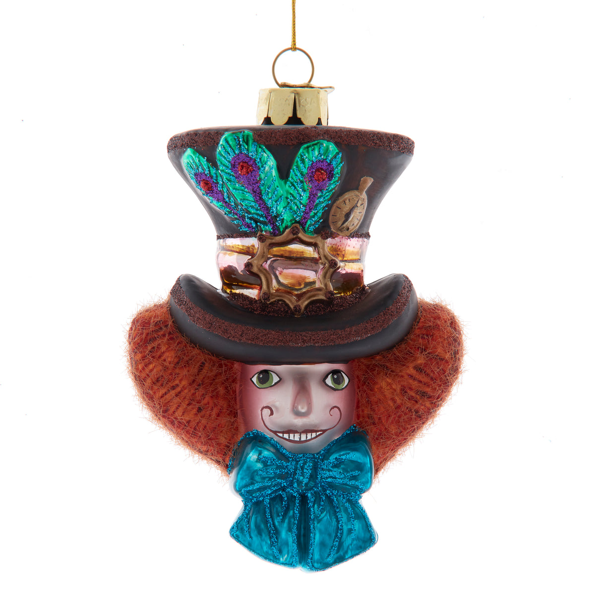 Addobbo in Vetro Alice nel Paese delle Meraviglie, 11 cm, Cappellaio Matto – addobbi natalizi eleganti Merry Worlds, foto 4