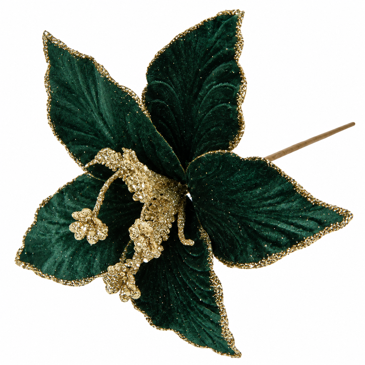 Fiore di Natale in velluto con clip, 24 cm – decorazioni natalizie di lusso Merry Worlds, foto 15