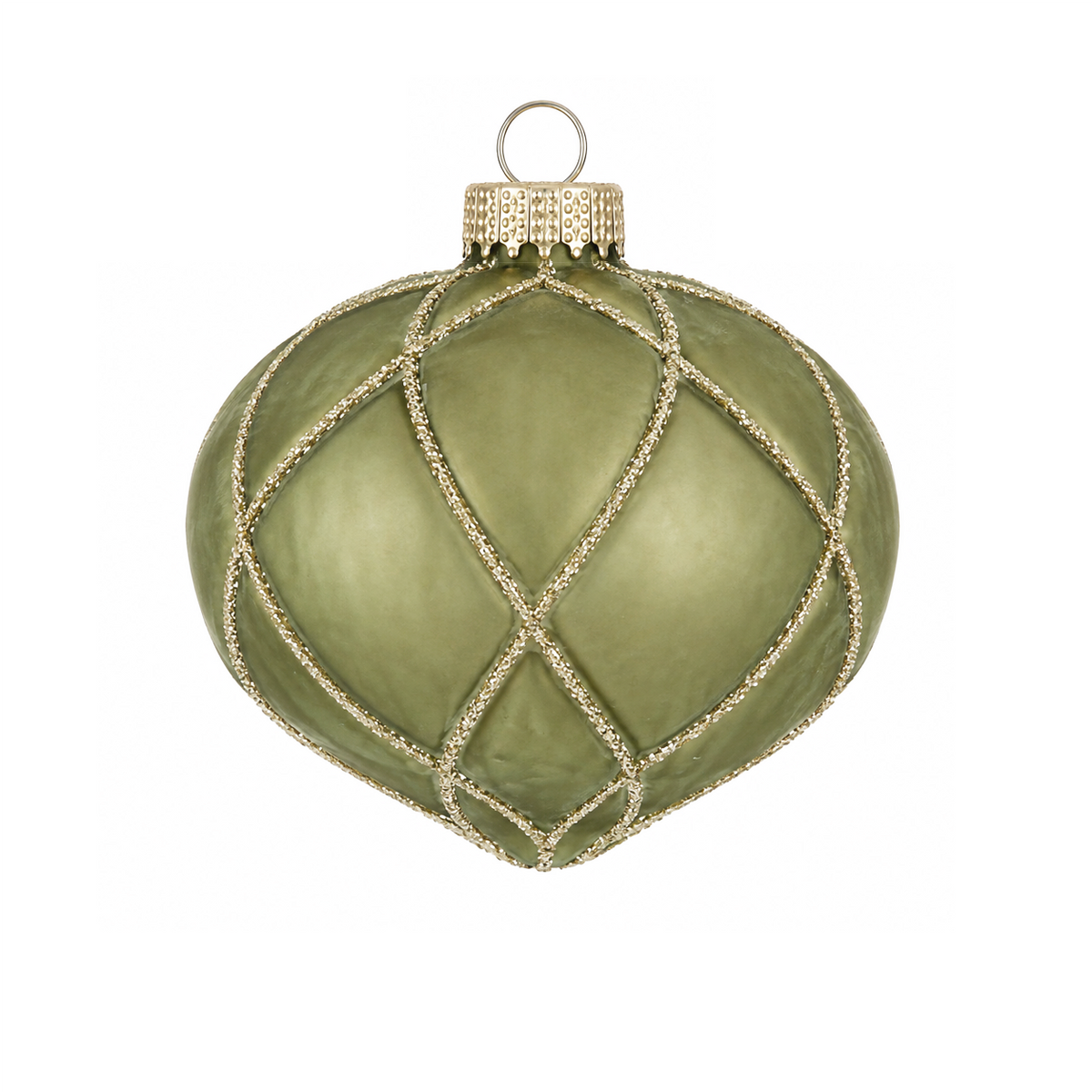 Pallina a goccia di Natale in vetro verde trasparente, 9 cm – decorazioni per albero di Natale Merry Worlds, foto 2