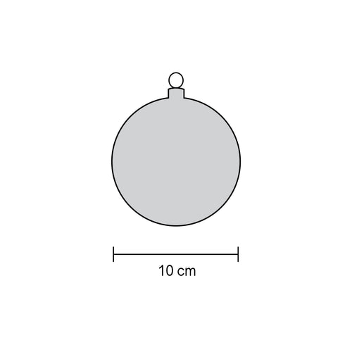 Misure pallina di Natale: diametro 10 cm – guida dimensioni palline di Natale Merry Worlds