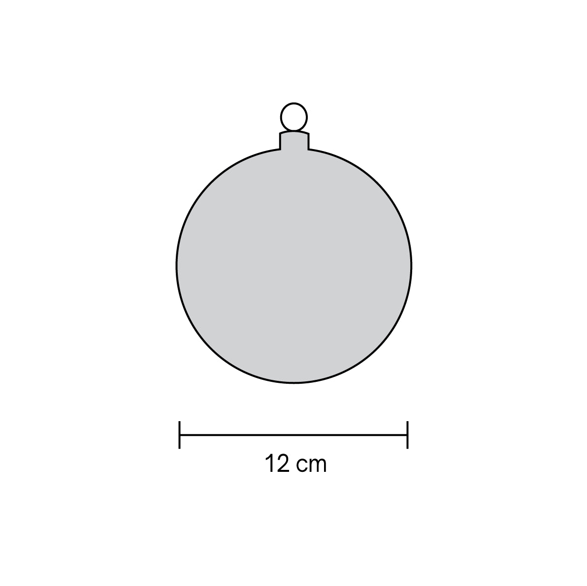 Misure pallina di Natale: diametro 12 cm – guida dimensioni palline di Natale Merry Worlds