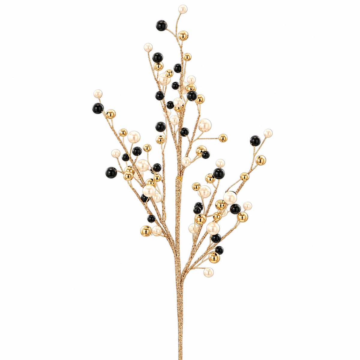 Ramo natalizio blu e argento con bacche, 73 cm – rami natalizi Merry Worlds
