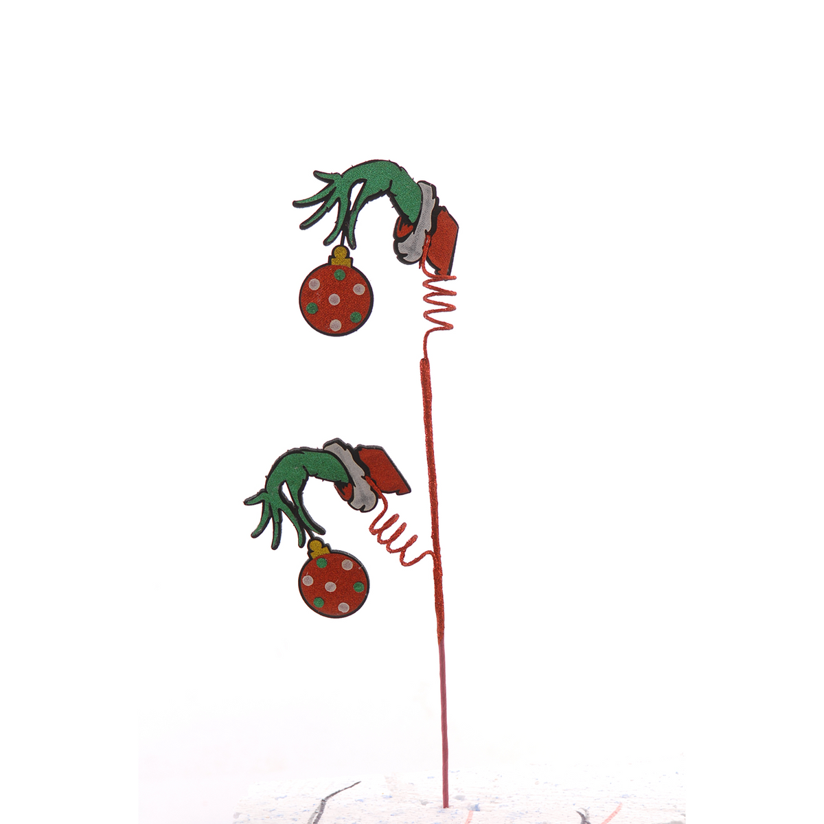 Ramo natalizio con mani e palline glitterate, 71 cm – rami natalizi Merry Worlds