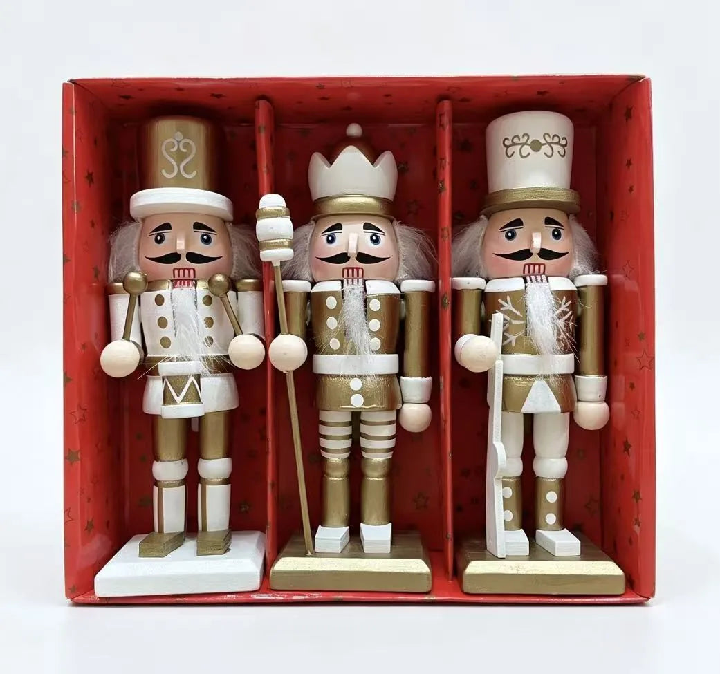 Schiaccianoci in legno natalizio, 15 cm – schiaccianoci in legno natalizi Merry Worlds