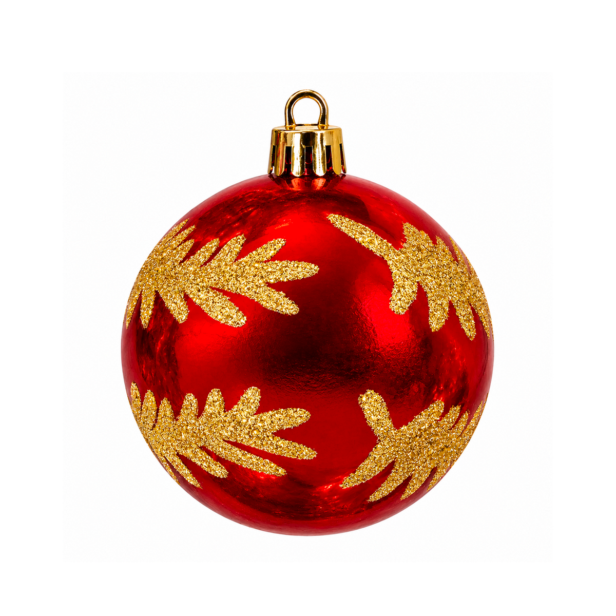 Set 12 Palline di Natale Infrangibili Rosso Rubino e Oro, 8cm e 10cm – decorazioni per albero di Natale Merry Worlds, foto 2