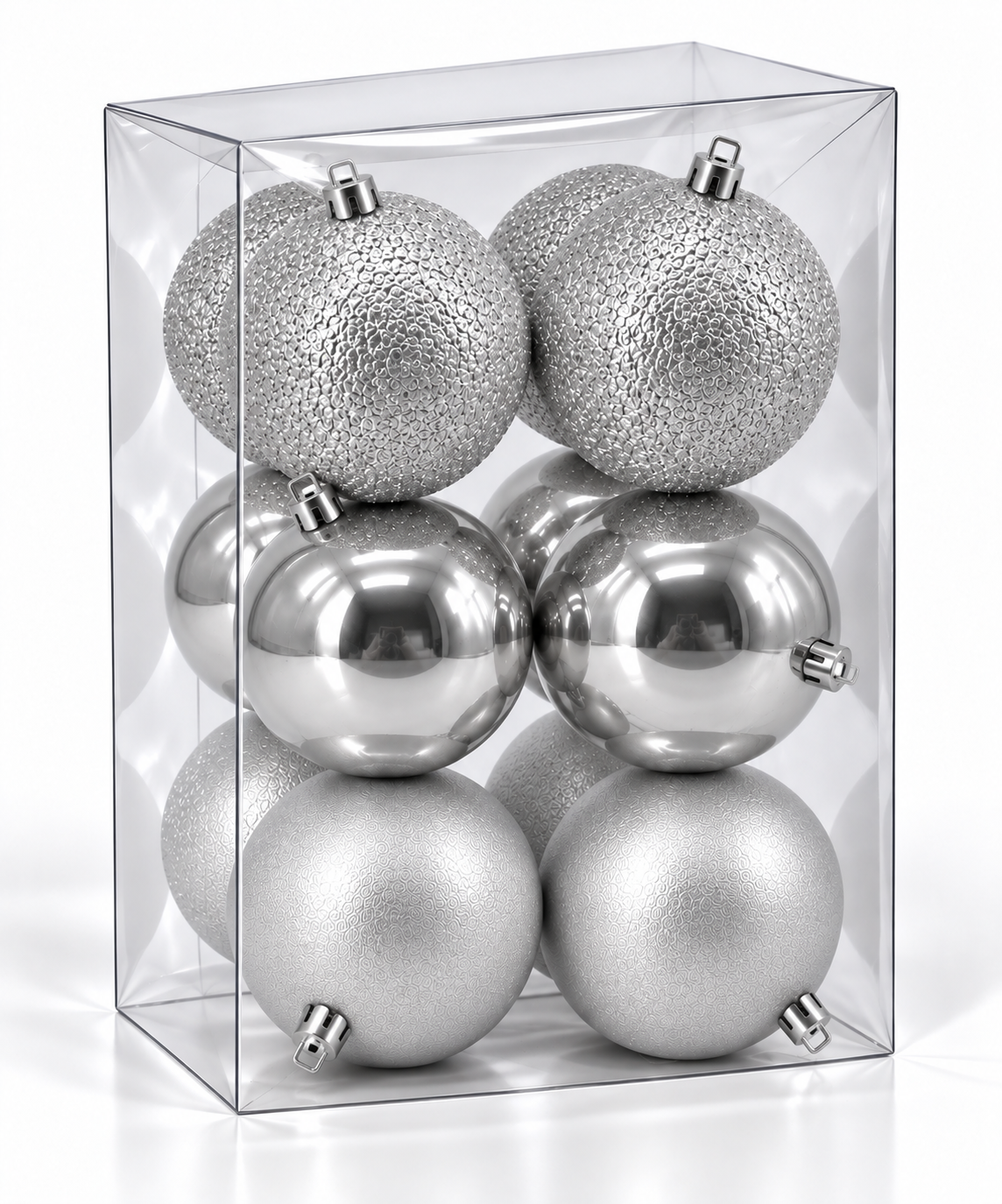 Set 12 palline di Natale infrangibili, 6 cm – addobbi natalizi eleganti Merry Worlds, foto 10