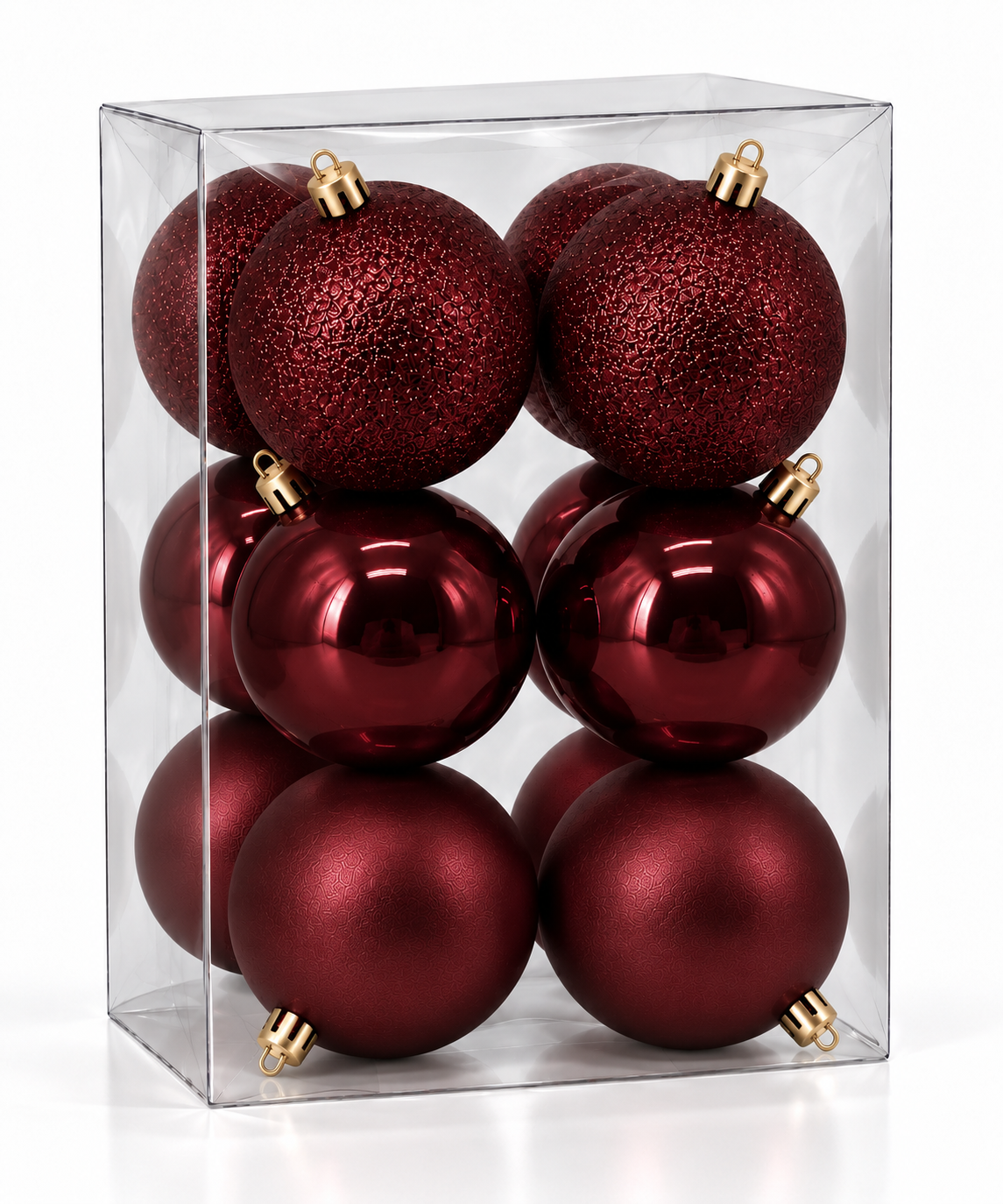 Set 12 palline di Natale infrangibili, 6 cm – decorazioni per albero di Natale Merry Worlds, foto 2