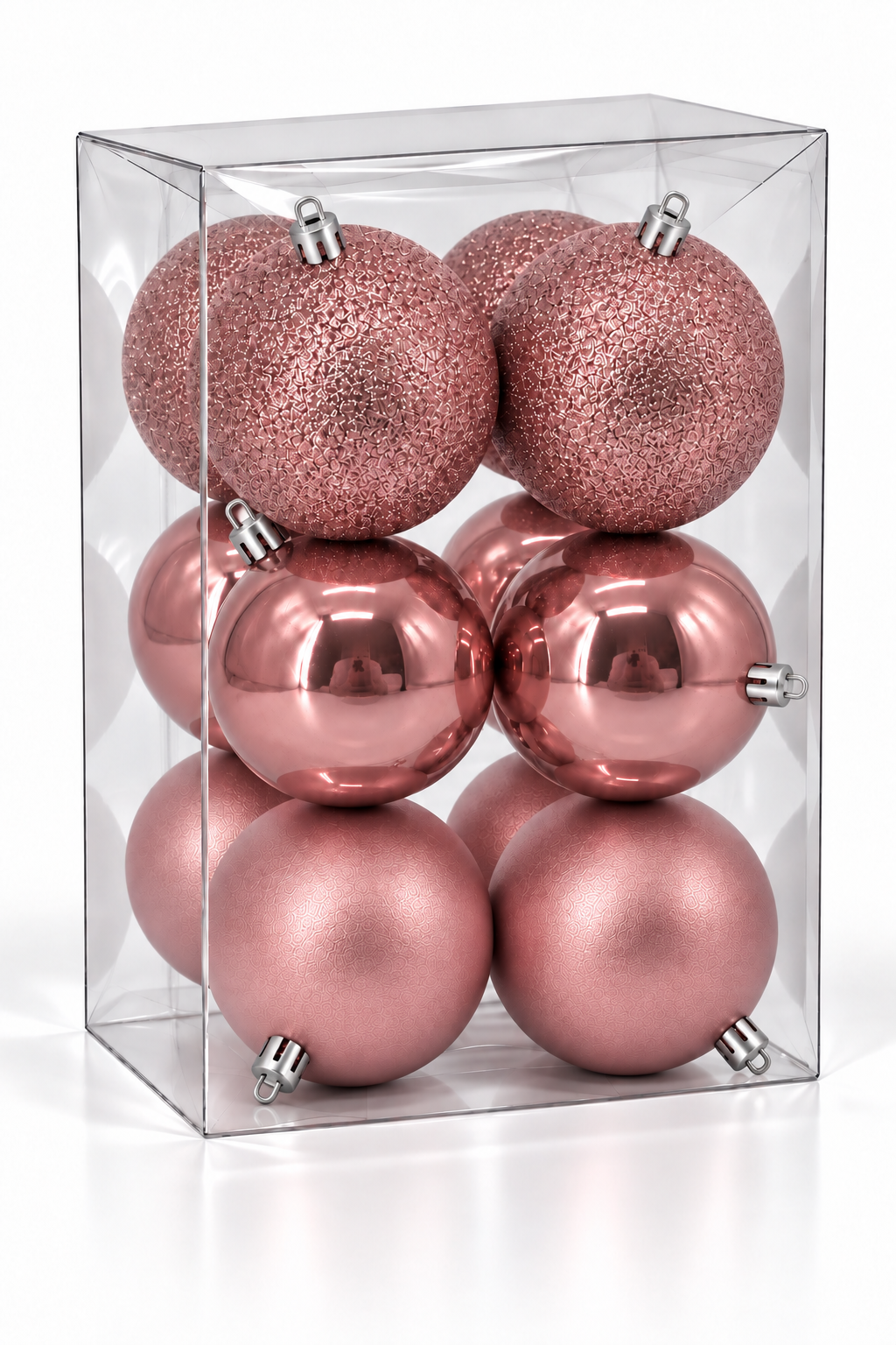 Set 12 palline di Natale infrangibili, 6 cm – addobbi natalizi eleganti Merry Worlds, foto 4