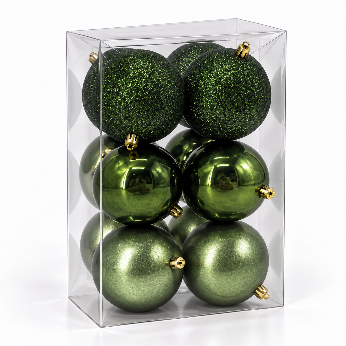 Set 12 palline di Natale infrangibili, 6 cm – palline di Natale eleganti Merry Worlds, foto 9