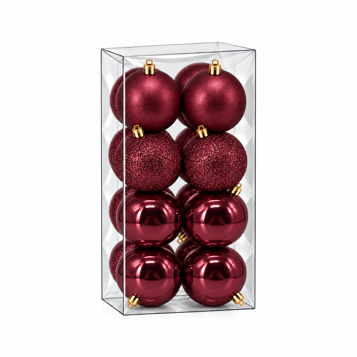 Set 16 palline di Natale infrangibili, 5 cm – decorazioni per albero di Natale Merry Worlds, foto 2