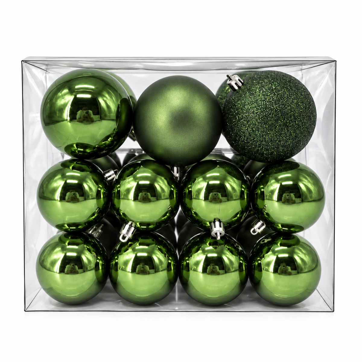 Set 30 palline di Natale infrangibili, mix 8 cm e 4 cm – addobbi natalizi eleganti Merry Worlds, foto 13