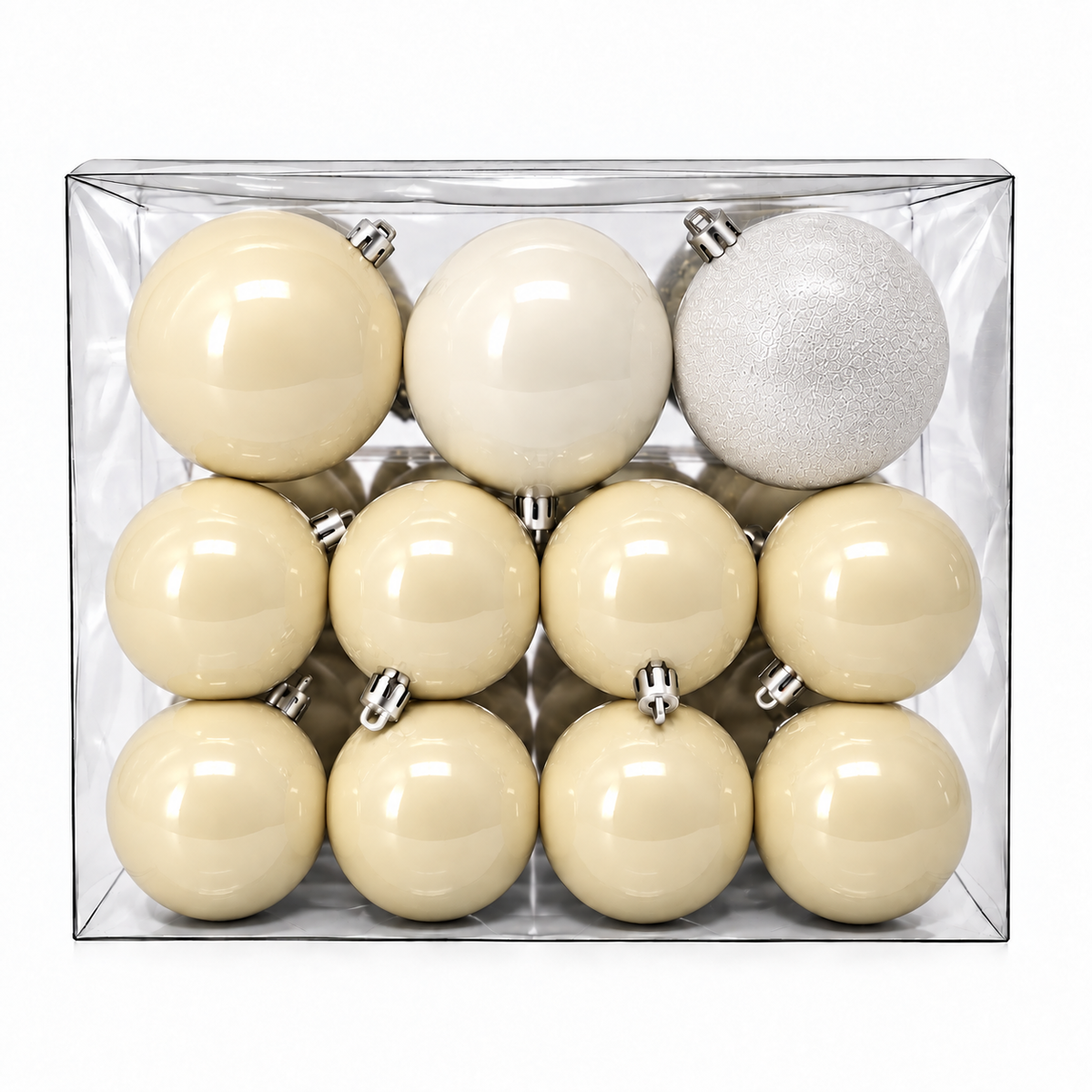 Set 30 palline di Natale infrangibili, mix 8 cm e 4 cm – addobbi natalizi eleganti Merry Worlds, foto 19