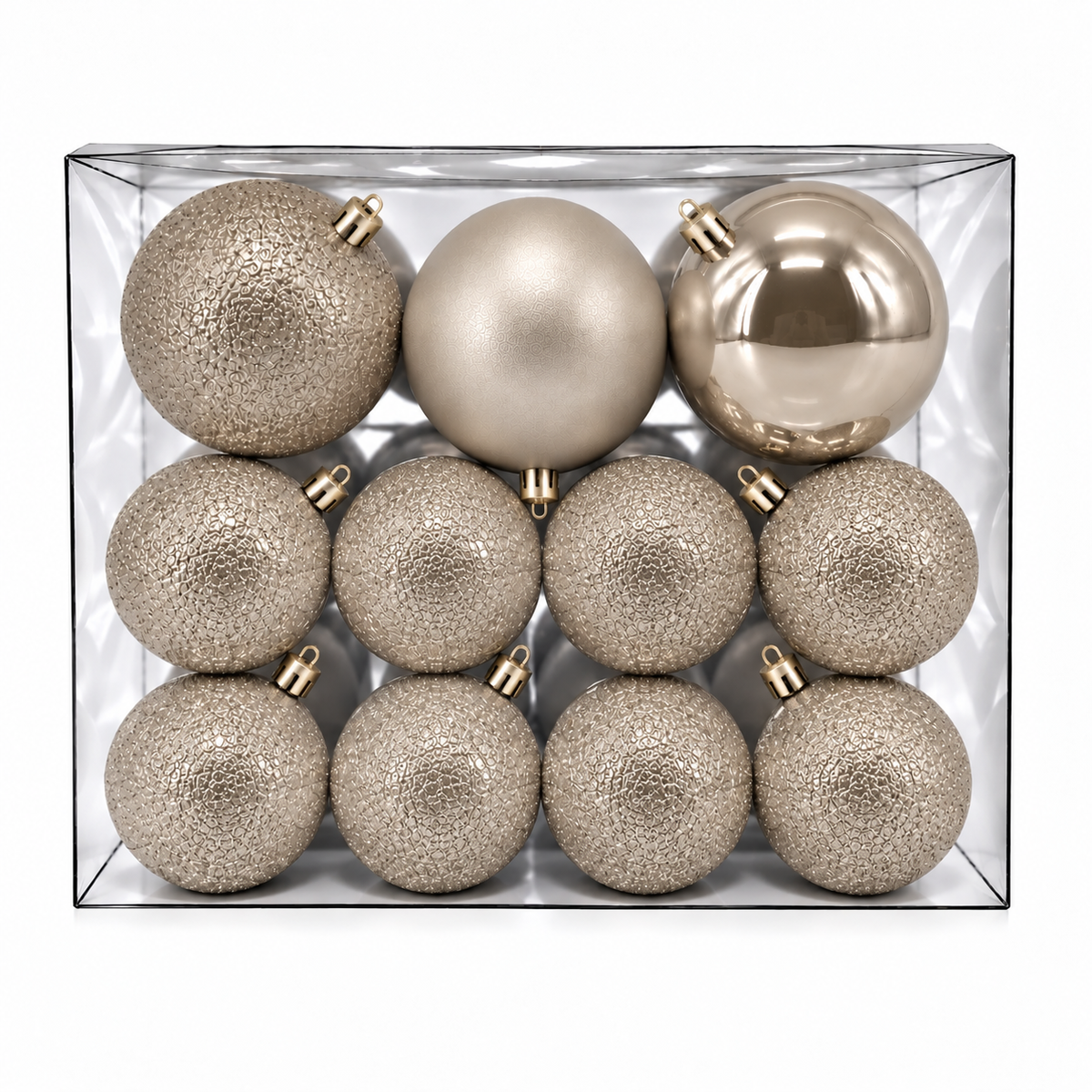 Set 30 palline di Natale infrangibili, mix 8 cm e 4 cm – decorazioni per albero di Natale Merry Worlds, foto 2