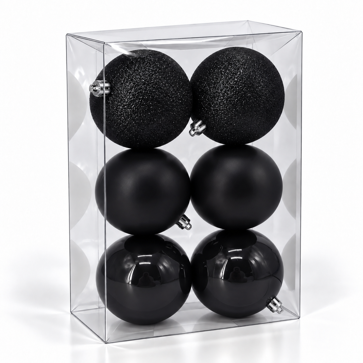 Set 6 palline di Natale infrangibili, 8 cm – addobbi natalizi eleganti Merry Worlds, foto 7