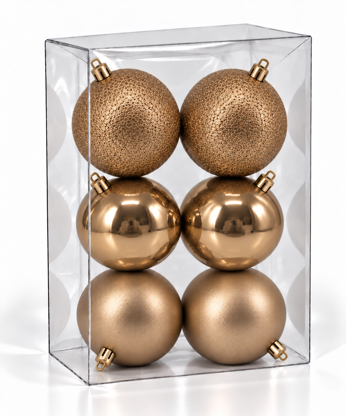 Set 6 palline di Natale infrangibili, 8 cm – decorazioni per albero di Natale Merry Worlds, foto 8