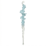 Stalattite realistica in resina, Decorazione albero di Natale 26cm, colore Azzurro – addobbi natalizi eleganti Merry Worlds, foto 5