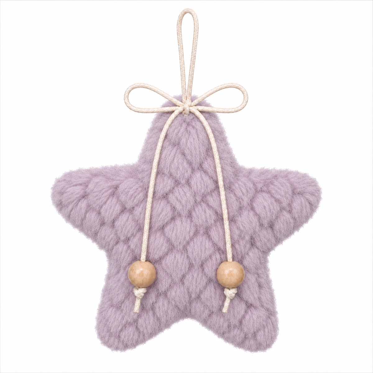 Stella di lana da appendere, 10 cm – decorazioni natalizie di design Merry Worlds, foto 4
