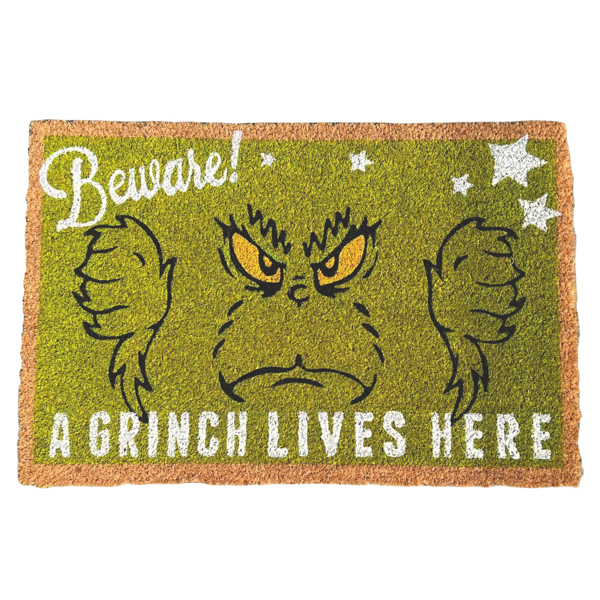Zerbino Grinch "Beware!" – decorazioni natalizie di design Merry Worlds