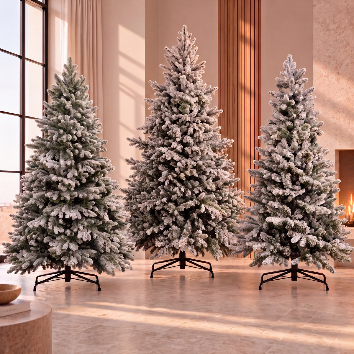 Alberi di Natale Innevati