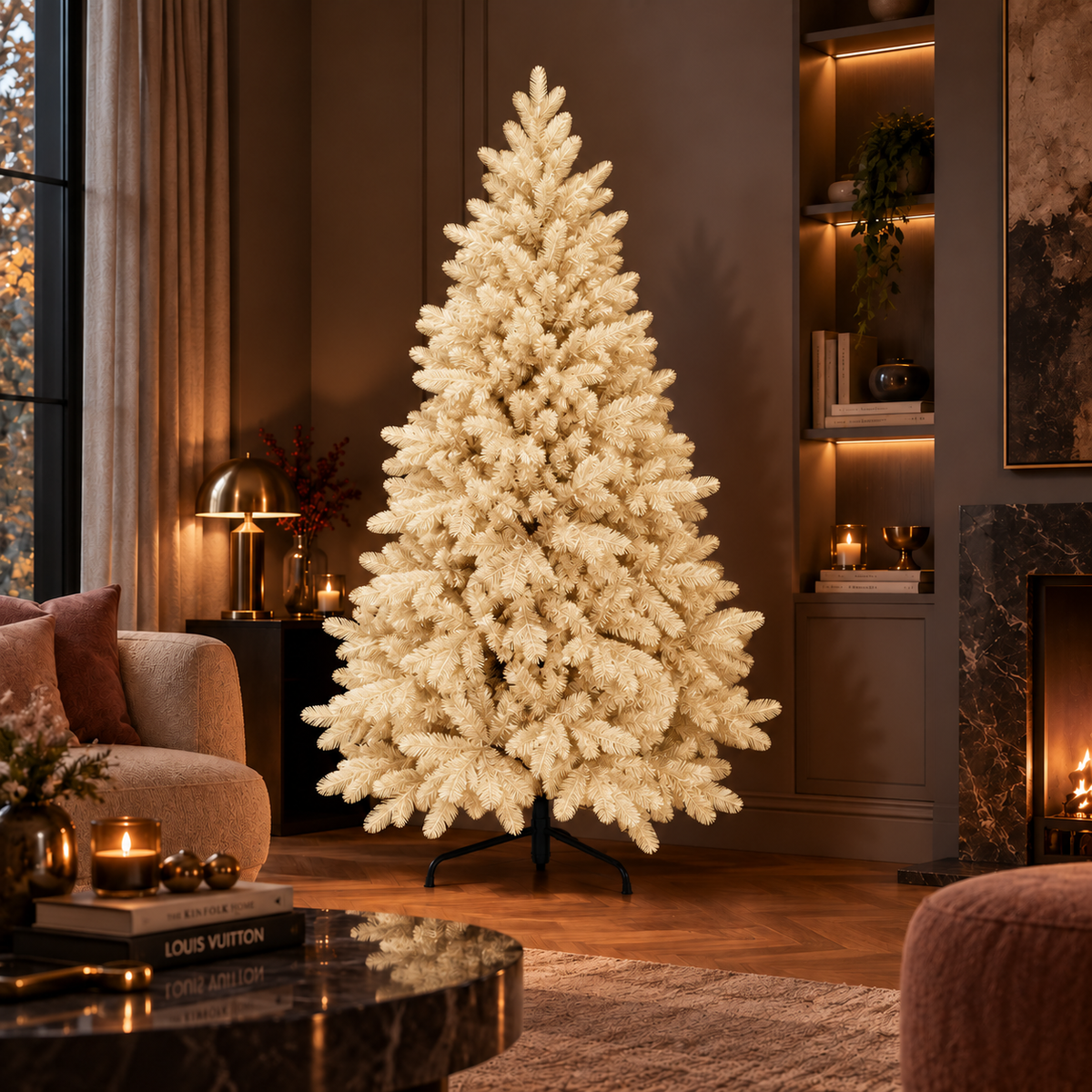 Abete Alpino Elite PE Vanilla Cream avorio – decorazioni natalizie di lusso Merry Worlds, foto 2