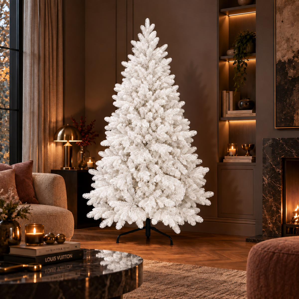 Abete Classico Elite PE, Elegante Albero di Natale Bianco – decorazioni natalizie di lusso Merry Worlds, foto 2