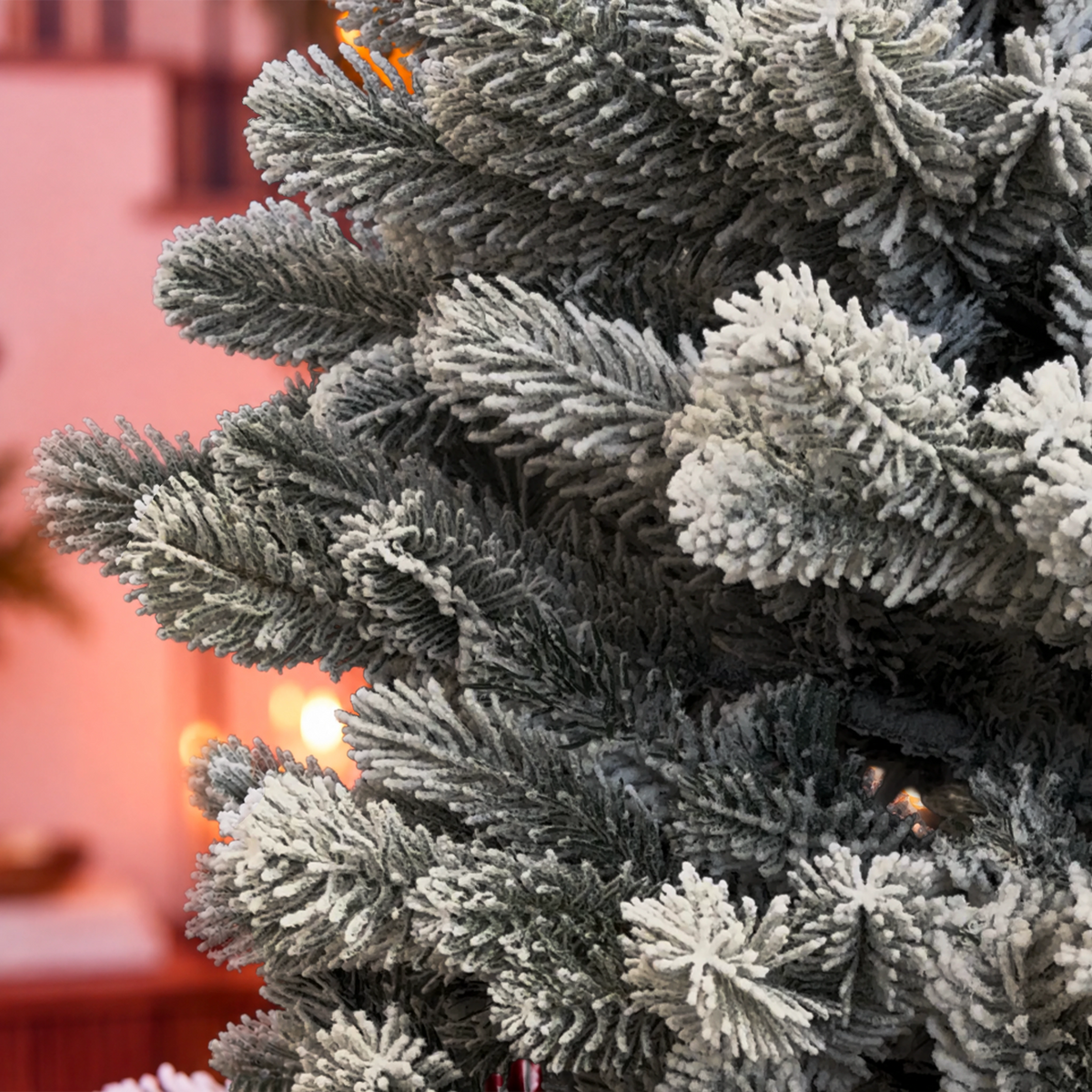 Abete Classico Elite PE mix, Elegante Albero di Natale Innevato, dettaglio dei rami – addobbi natalizi eleganti Merry Worlds, foto 3
