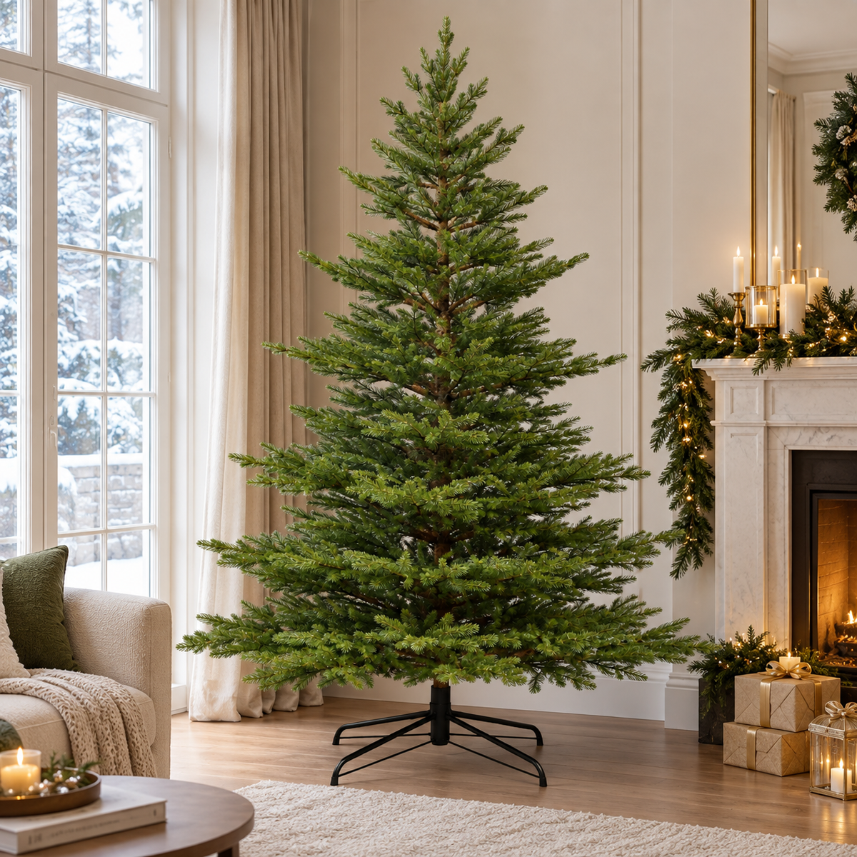 Abete Naturale Elite PE, Albero di Natale Ultrarealistico – decorazioni natalizie di lusso Merry Worlds, foto 2
