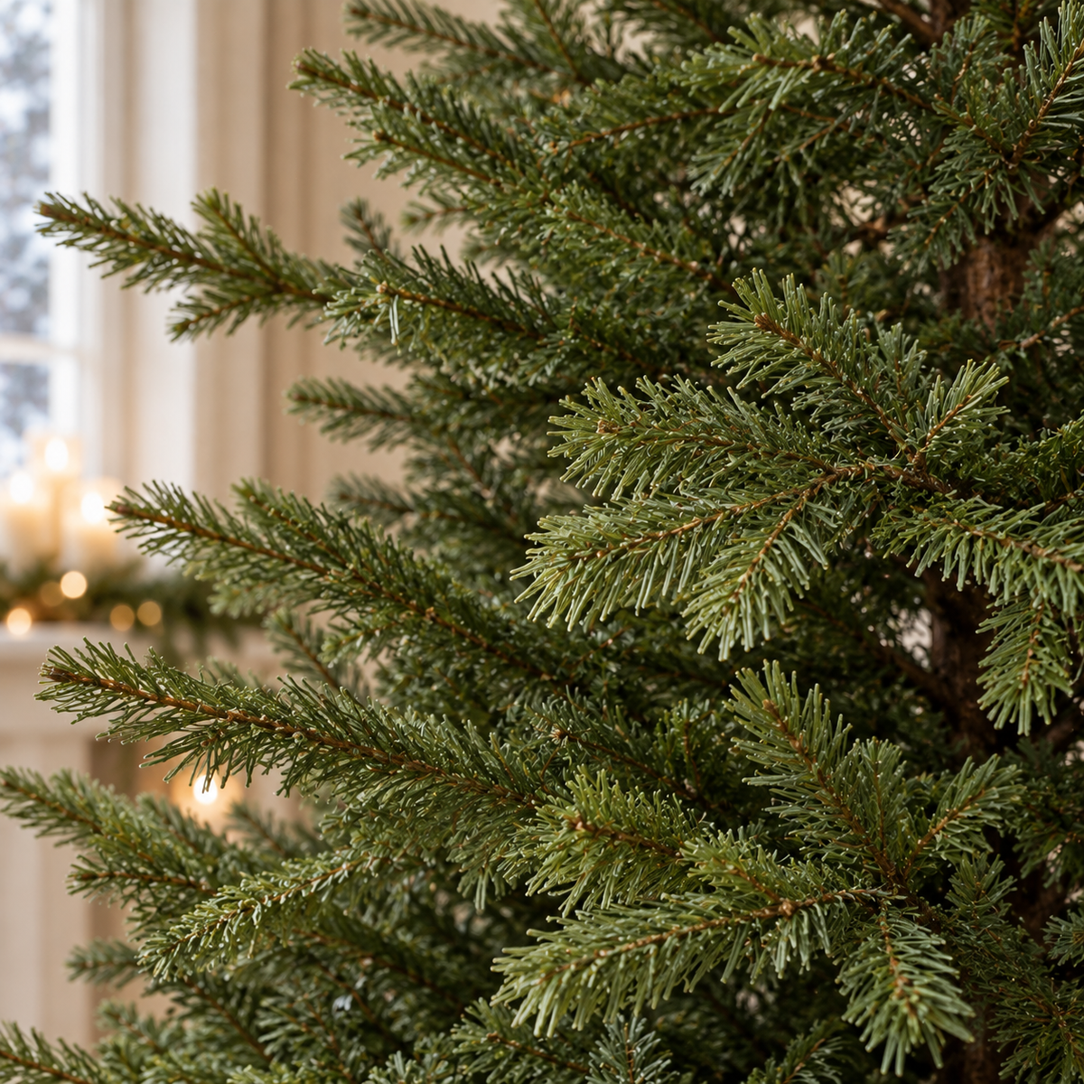 Abete Nordico Elite PE, Albero di Natale Ultrarealistico, dettaglio dei rami – addobbi natalizi eleganti Merry Worlds, foto 3