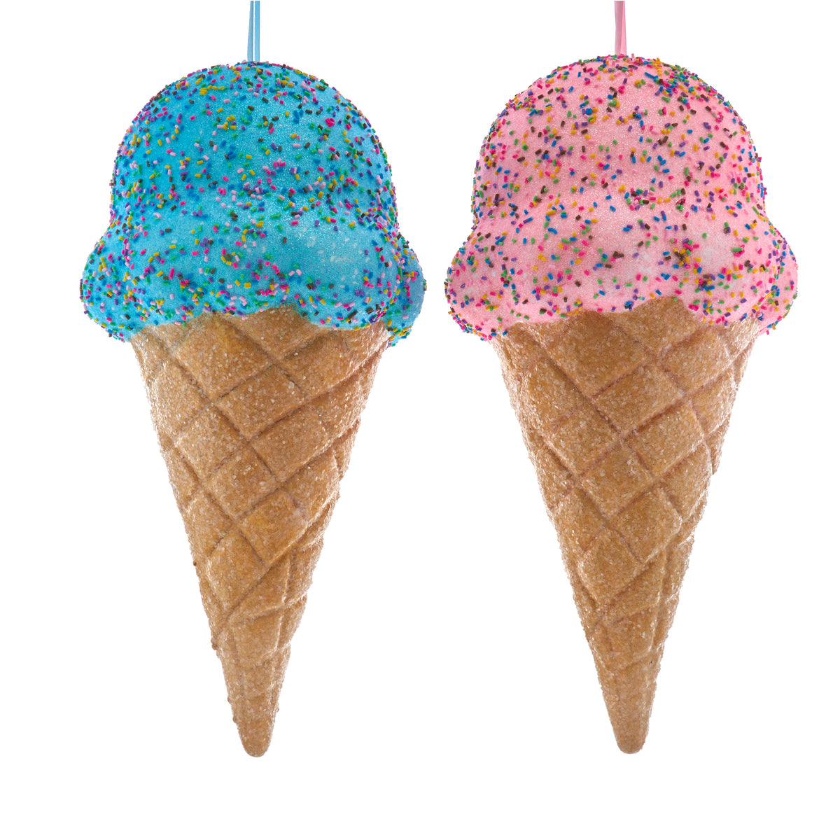 Addobbo natalizio cono gelato grande, 41 cm – ornamenti natalizi Merry Worlds