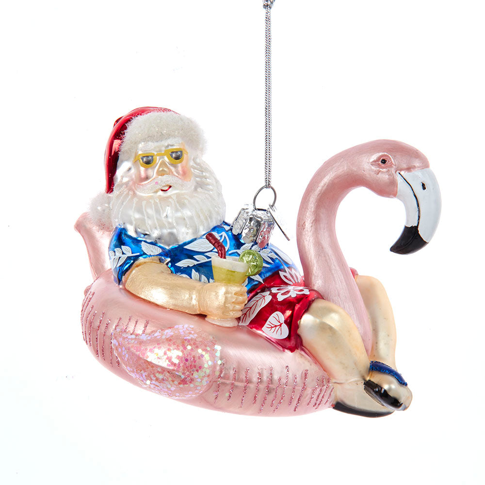 Addobbo Natalizio in Vetro Babbo Natale, Collezione Noble Gems, 11 cm – decorazioni natalizie di lusso Merry Worlds