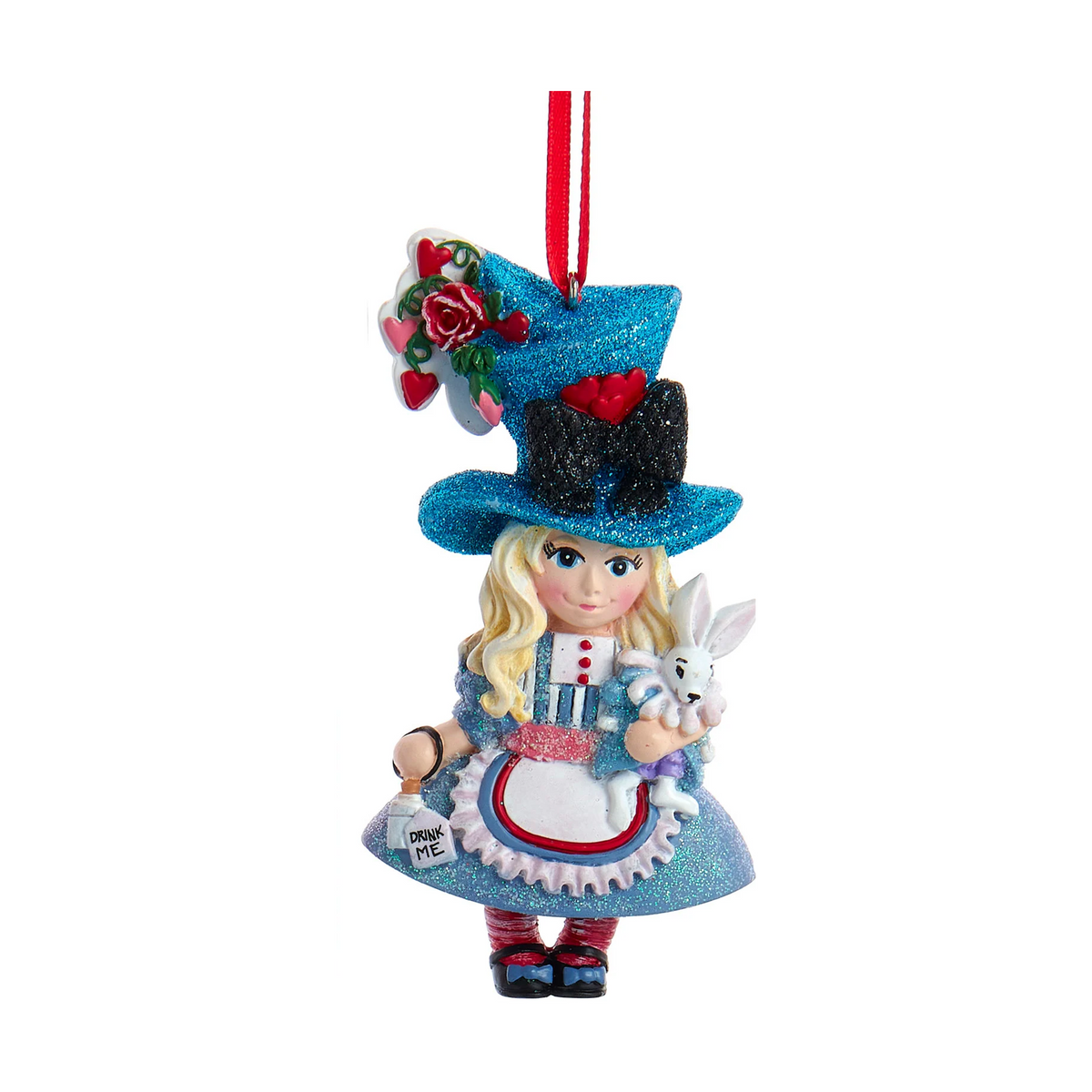 Addobbo Natalizio Personaggi Alice nel Paese delle Meraviglie, 10 cm, Alice – addobbi natalizi eleganti Merry Worlds, foto 6