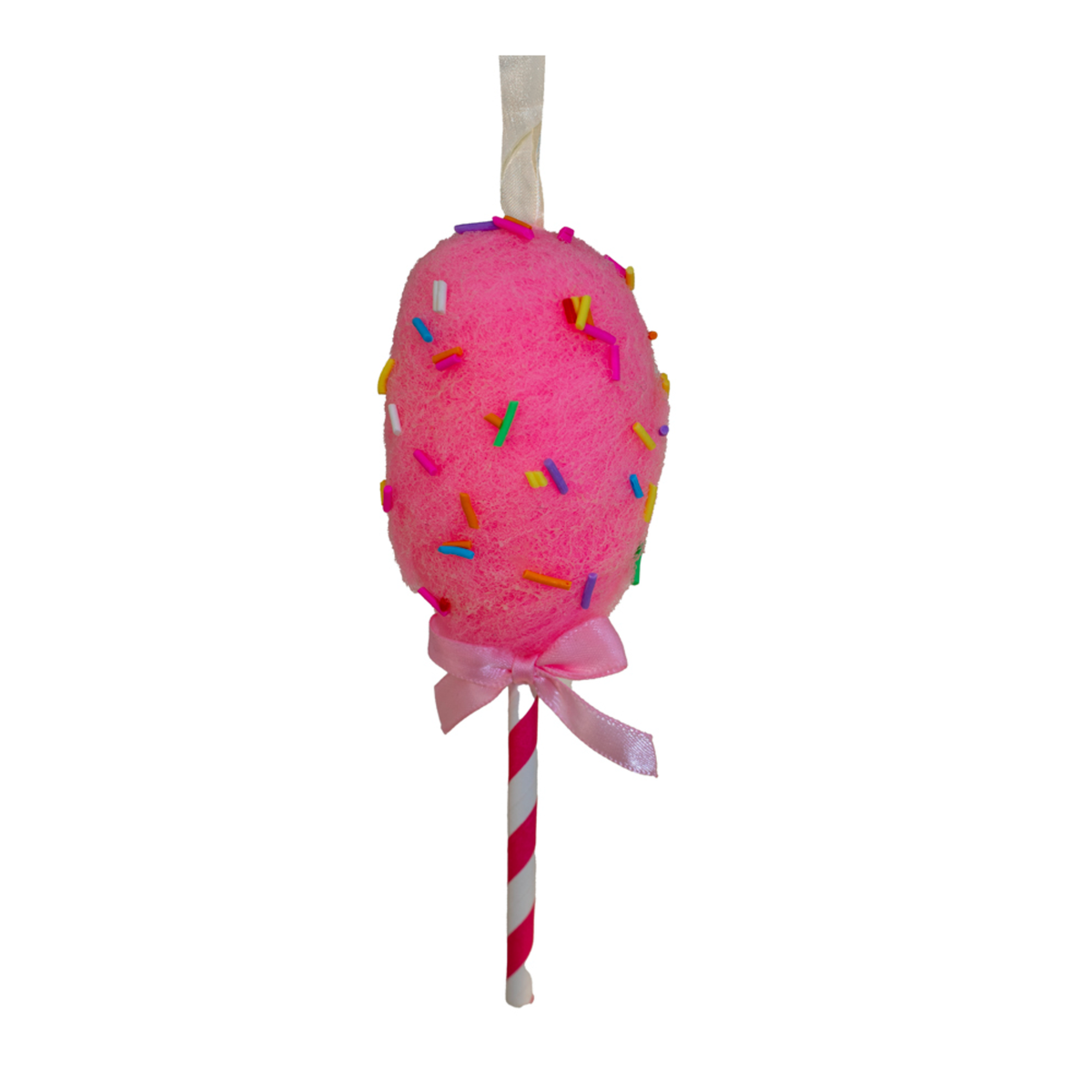 Addobbo natalizio zucchero filato, 16 cm, colore rosa – decorazioni per albero di Natale Merry Worlds, foto 2