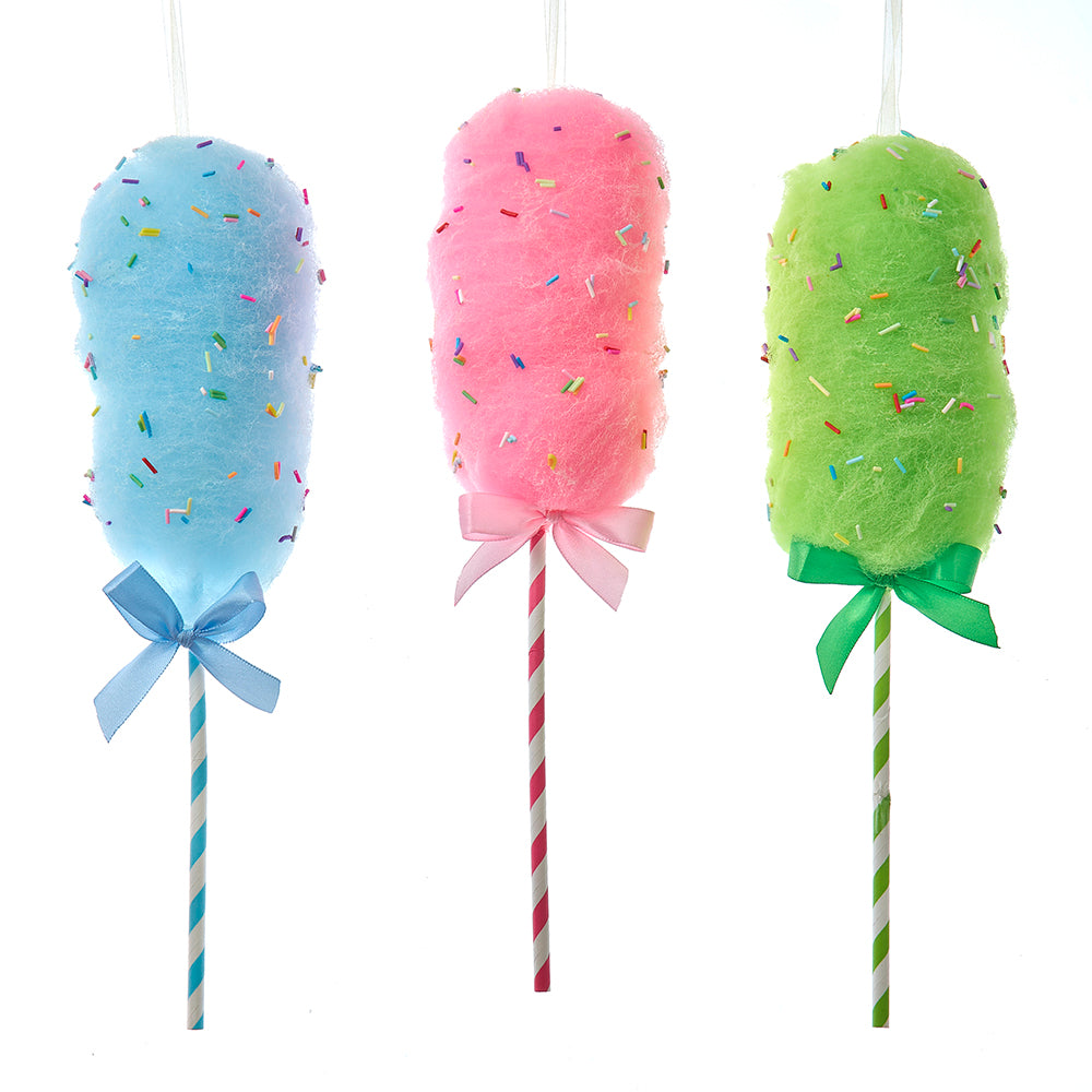 Addobbo natalizio zucchero filato su stecco, 35 cm – ornamenti natalizi Merry Worlds