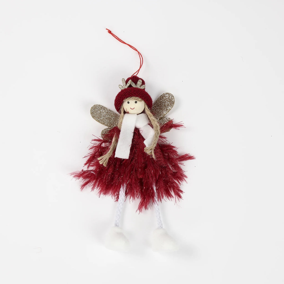 Angelo di Natale in tulle da appendere, 18 cm – decorazioni per albero di Natale Merry Worlds, foto 2