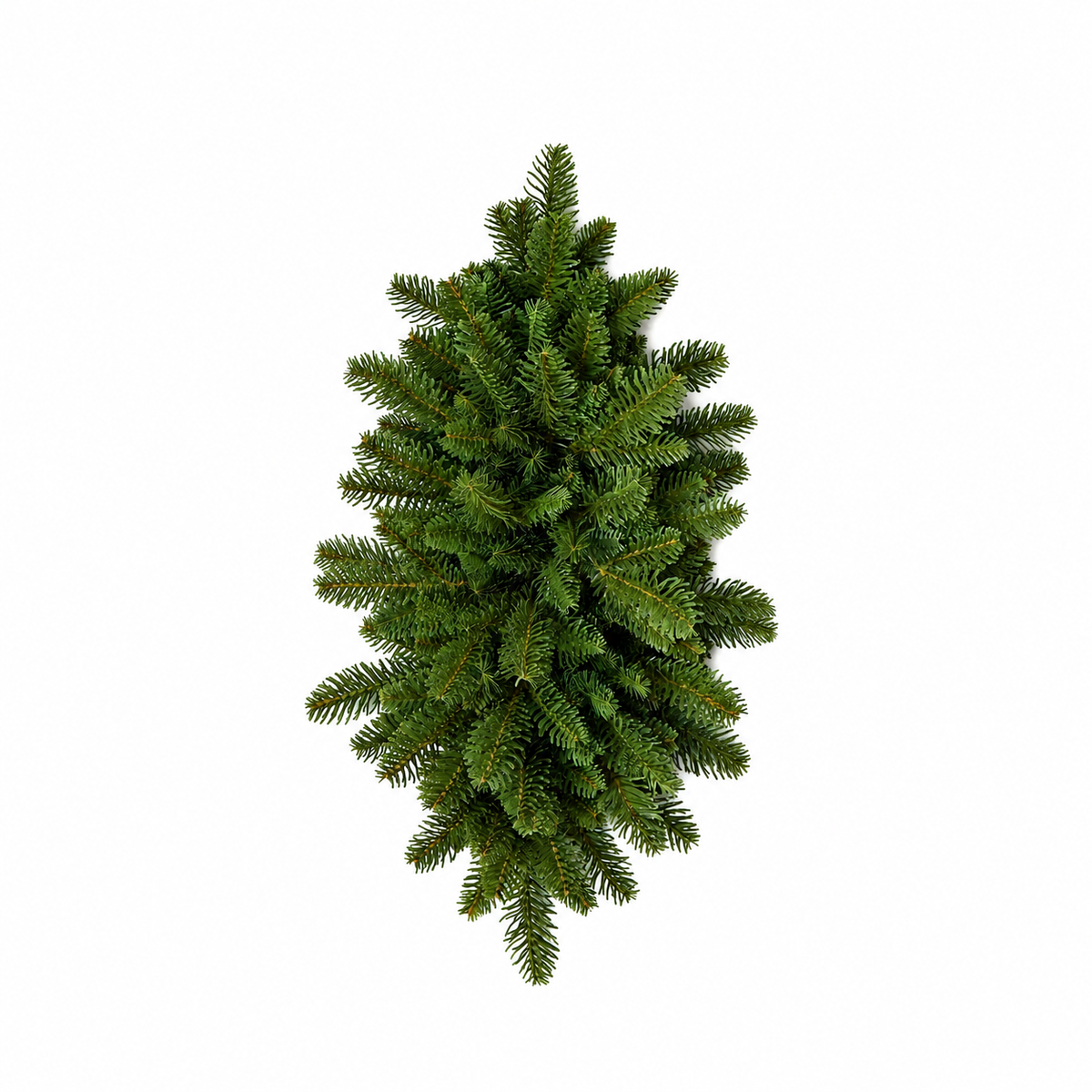 Centrotavola di Natale artificiale con rametti di pino folti a goccia, 56 cm – centrotavola natalizio Merry Worlds