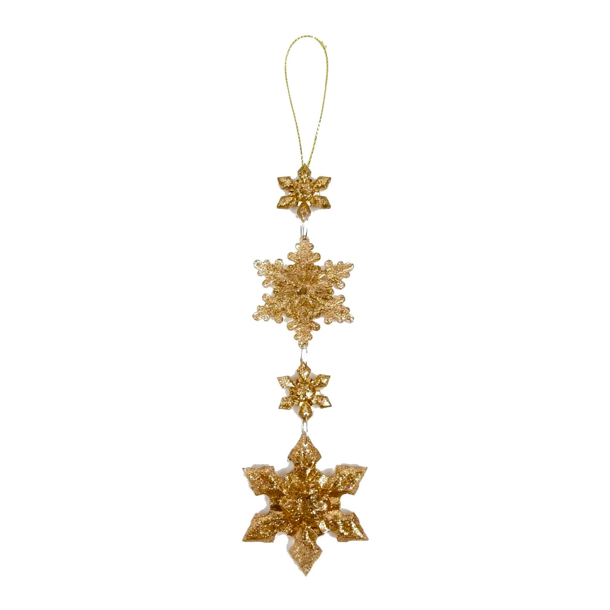 Ciondolo con 4 Stelle, Decorazione Albero di Natale Elegante, colore Oro – decorazioni natalizie di lusso Merry Worlds, foto 3
