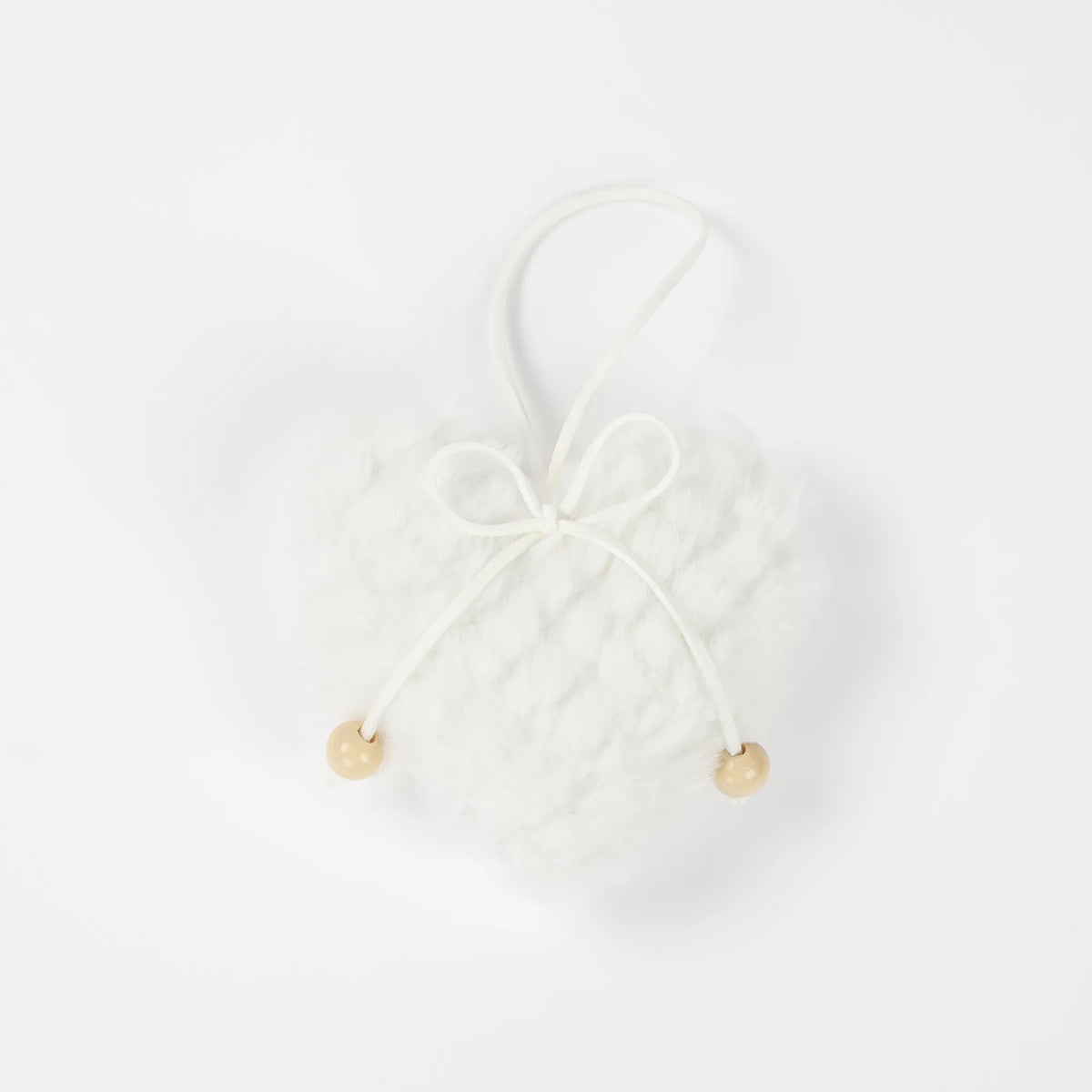 Cuore di lana da appendere, 10 cm – ornamenti natalizi Merry Worlds