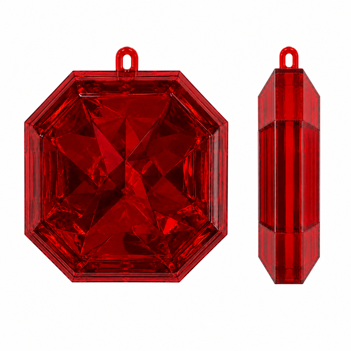 Decoro diamante Asscher da appendere, 11 cm – ornamenti natalizi Merry Worlds, foto 5