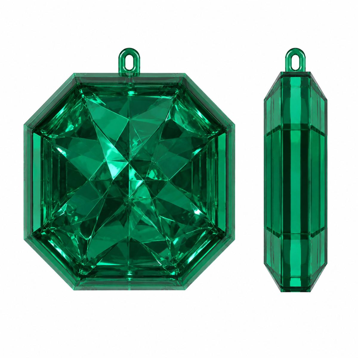 Decoro diamante Asscher da appendere, 11 cm – ornamenti natalizi Merry Worlds, foto 8