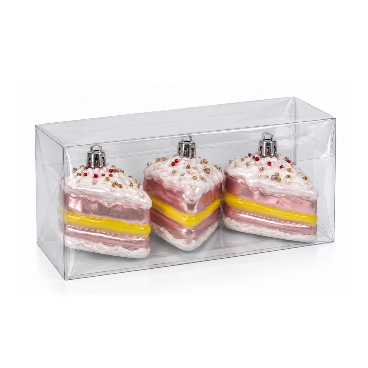 Fette di Torta per l'Albero di Natale, 6 cm (3 pezzi) – decorazioni per albero di Natale Merry Worlds